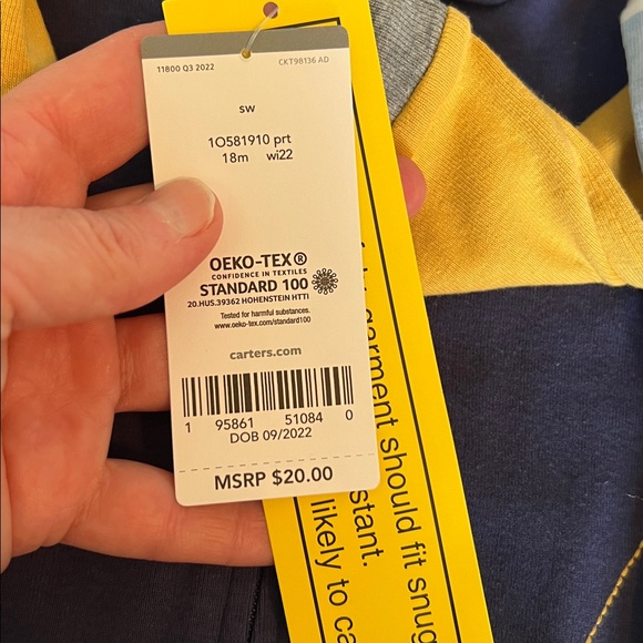 Cloud Island and Carter’s NWT Footie Pajamas. Size 18M. - Picture 5 of 11